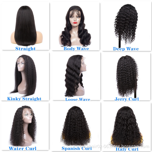 Wholesale Raw Curly Hair Wig Vendor 150% Density Cambodian Curly Human Hair 4x4 Lace Closure Wig With Baby Hair